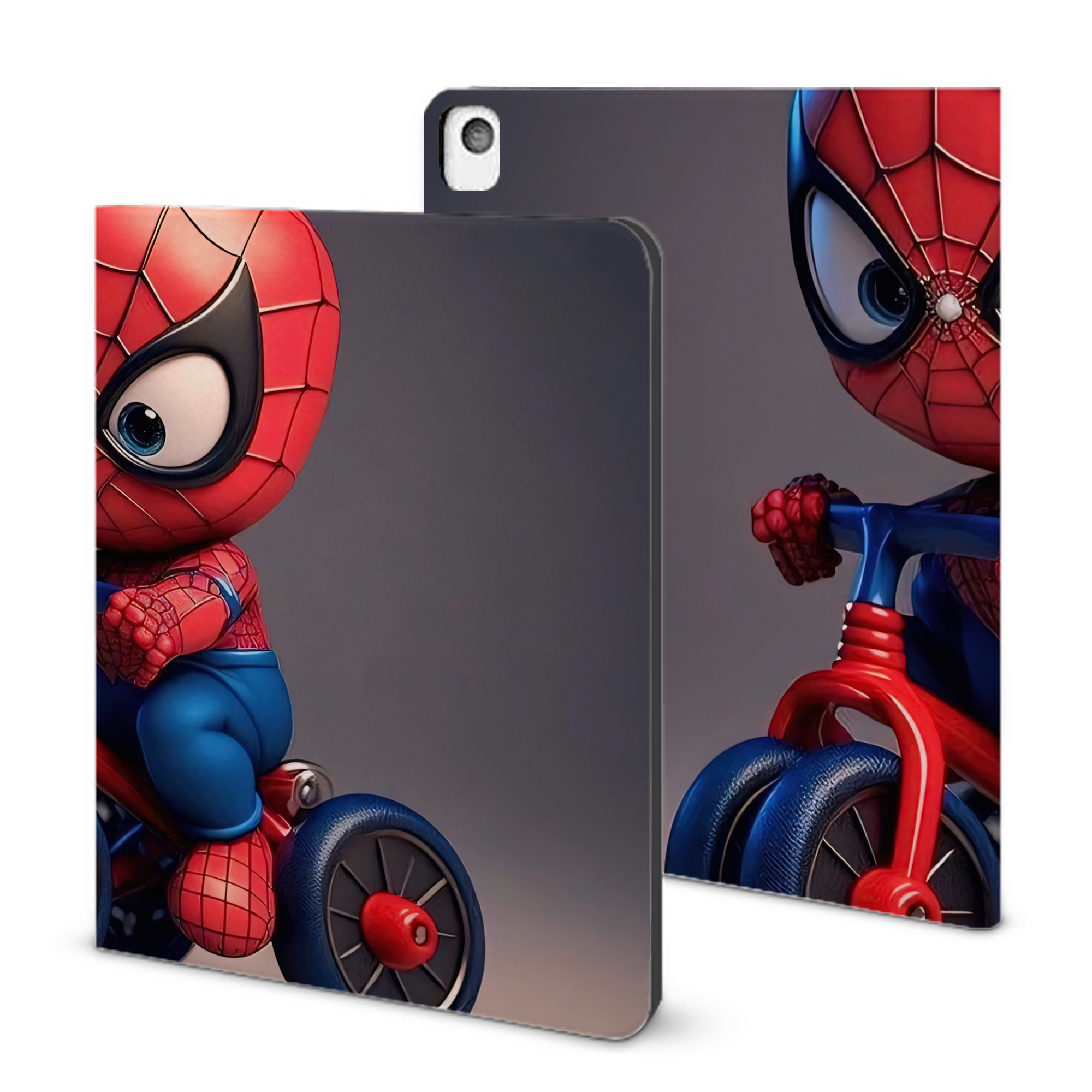 （画像用） Spider Man スパイダーマン IPadケース ペンホルダー付き ブックスタイルデザイン